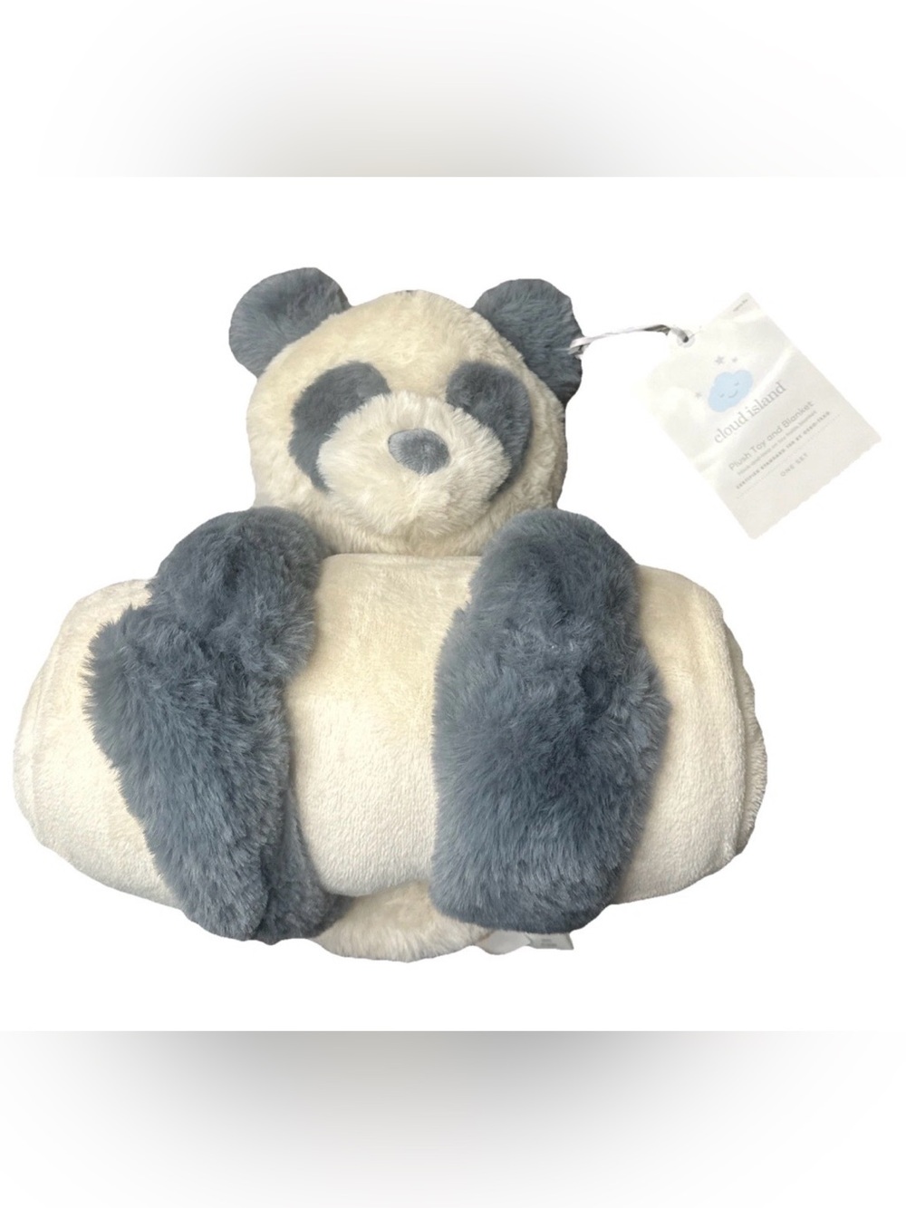 Cloud Island Plush Toy Panda And Blanket New With Tag Baby Blankie Nursery NWT